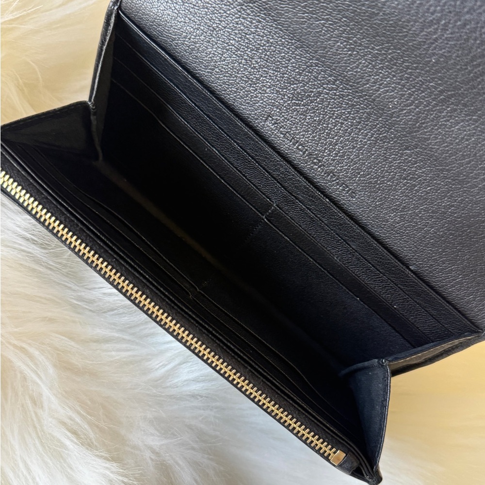 BALENCIAGA LE CITY WALLET 2013 BLACK LEATHER FOR CITY BAG AUTHENTIC - Picture 3 of 4